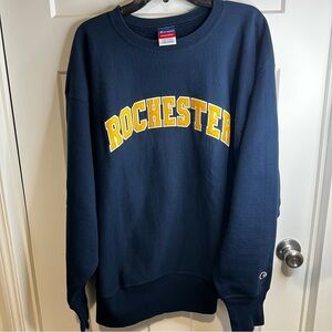 Champion Reverse Weave Sweatshirt 2XL Blue University Of Rochester